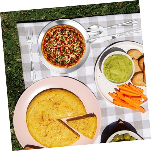 Abaodam 1Set Portable Camping Cutlery Set Stainless Steel Utensil Kit for Picnic Outdoor Dining Compact Storage Bag Lightweight Easy to Carry for Backpacking