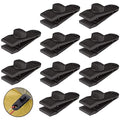 HengLiSam Tarp Clips, Heavy Duty Lock Grip, Clamps Withstand 60mph Strong Wind Fit for Awnings, Outdoor Camping, Caravan Canopies, Car Covers, Swimming Pool Covers (10 pcs) - size: 10pack