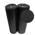 Rubber-Cal 03_167_W_RC_06 Ramp Cleat Non-Slip Outdoor Rubber Floor Mats, 0.13 inch Thick X 3ft X 6ft, Black - size: 72"L x 36"W x 0.1"Th