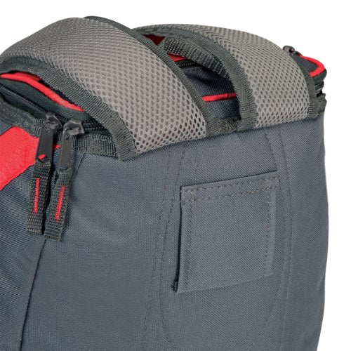 PICNIC TIME PTX Backpack Cooler, Modern Backpack Cooler with 20-Can Capacity, Fully Insulated Outdoor Lunch Bag with Water Resistant Interior, Pockets, Padded Straps, (Red with Gray Accents) - color: Red with Gray Accents, style: PTX 1.0 Tarana Backpack C