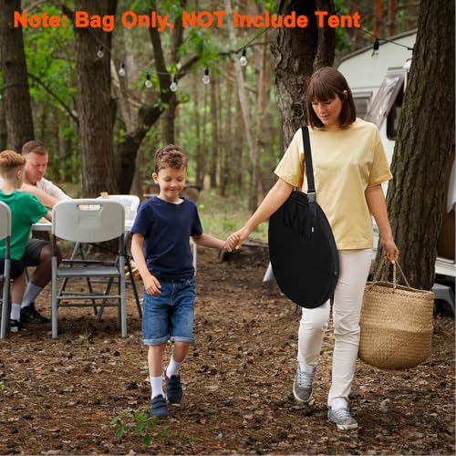 Xxerciz Carry Bag for Pop Up Privacy Shower Tent, Lightweight Replacement Bag with Shoulder Strap Compatible with Portable Toilet, Travel Storage Cover for Camping Beach (Only Bag)