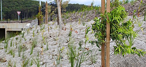 AK Trading CO. Jute Erosion Control, Soil Saver Mesh Blanket - 48" Wide x 5 Yards (15 feet Long) - 60 Sq. Ft. Coverage - size: 5 Yard