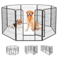 FDW Dog Playpen Dog Pen Dog Kennel 8 Panels 40 Inch Hight Indoor Outdoor Folding Metal Portable Puppy Exercise Pen Heavy Duty Dog Fence for Yard Camping,Black - style: 8 Panels