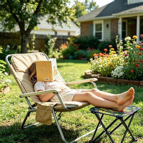 Portable Collapsible Stools Outdoor Folding Chairs Small Camping Chairs for Hiking,Fishing,Gardening,Beach and Travel with Carry Bag (6 Pack,Pattern) - color: Small, size: 6pcs
