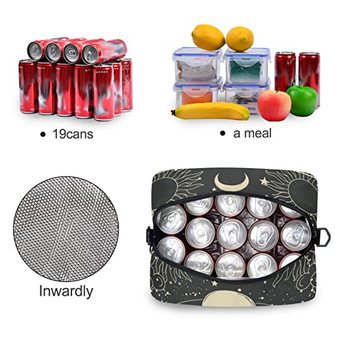 Astrology Tarot Goth Insulated Lunch Bag Reusable Lunch Tote Bag Cooler Bag for Women Men Adult Lunch Box with Adjustable Shoulder Strap Leakproof Lunch Bag for Work School Picnic Camping - color: Astrology Tarot Goth