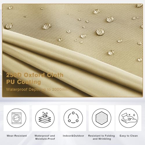 MASTERCANOPY Wind Screen Side Panel with Window for 10x10 Escape Screen Shelter Canopy Tent - Weatherproof, UV Resistant Sun Shade Attachment Accessory (Beige, 1 Pack) - color: Beige, size: 10x10