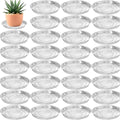 30 Packs 12 Inches Large Clear Plant Saucers for Indoor Outdoor Use Heavy Duty Plastic Plant Trays for Planter Bulk Flower Pot Drip Trays to Catch Water, 4 to 20 Inch - size: 12 inches