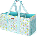 WONDAY Beach Tote,Utility Tote, Extra Large Utility Tote Bag, Reusable Grocery Bags Foldable, Large Tote Bag With Handles Shopping Bags for Beach, Groceries, Picnic, Laundry - color: Blue Fruit
