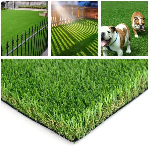 Petgrow Customized Sizes Artificial Grass Turf 1FTX18FT(18 Square FT) - Indoor Outdoor Garden Lawn Landscape Balcony Synthetic Turf Mat - Thick Fake Grass Pet Pad - size: 1 x 18 Feet