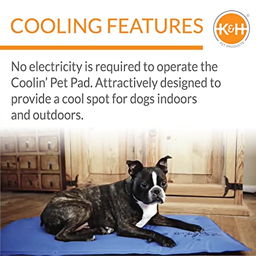 K&H Pet Products Coolin' Pet Pad Blue Small 11 X 15 Inches - size: Small (11 in x 15 in)