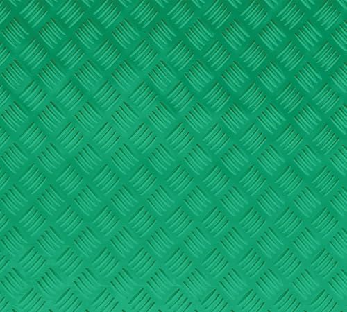 Mytee Products 4' x 8' Green Ground Protection Mats with Double Sided Diamond Plated Tread Design - High-Density Polyethylene Mat, Easily Supports 120 Ton Loads on Lawns, Dirt, and Any Other Areas - color: Green, size: 1 - Pack