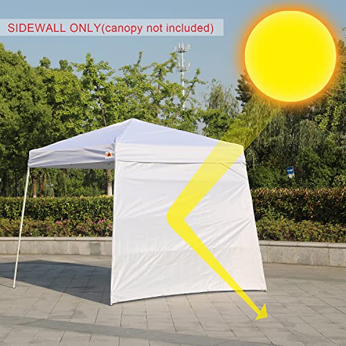 ABCCANOPY Slant Leg Canopy SunWall, 1 Pack Sidewall Only White - color: White