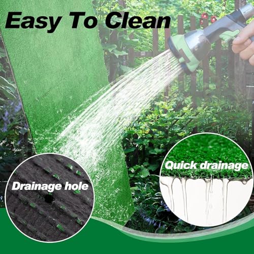 Artificial Grass, Large Artificial Turf, Synthetic Grass Mat Training Pad for Small/Medium/Large Dogs, Fake Grass Rug with Drainage Holes, Indoor Outdoor Rug Patio Lawn Decoration (3.28'x4.92') - size: 3.28'x4.92'