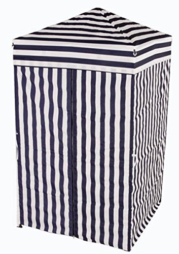 Impact Canopy 4' x 4' Portable Dressing Room, Pop Up Portable Changing Room, Navy Blue / White - color: Navy Blue / White