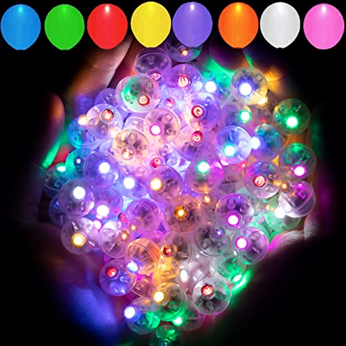 Aogist 200pcs 10-Colors Mini Lights with Hook,Long Standby Time Waterproof LED Balloon Light,Battery Powered,Ball Lamp for Balloon Paper Lantern Birthday Party Christmas Halloween - color: 10-Colors, size: 200 PCS-STANDARD