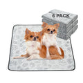Qeils Reusable Puppy Pads, 6 Pack Washable Pee Pads for Dogs, Non Slip Wee Wee pad, Absorbent and Leakproof Training Mats for Potty, Crate, Playpen, Bed, Sofa, 30"x 34" - size: 30x34(pack of 6)