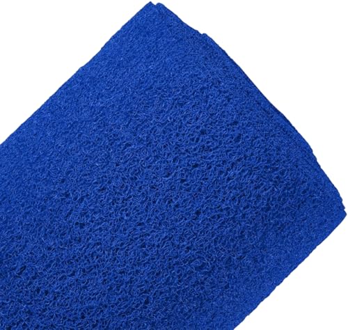 Vinyl Mesh Entry Mat 3’3" x 8’ – 1/2" Thick Heavy Duty Scraper & Drainage Floor Mat for Walkways, Entrances & High-Traffic Areas, Blue - color: Blue, size: 3'3" x 8' (Rectangular)