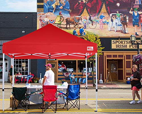 MASTERCANOPY Pop Up Canopy Tent Commercial Grade Instant Shelter (8x8, Red) - color: Red, size: 8x8