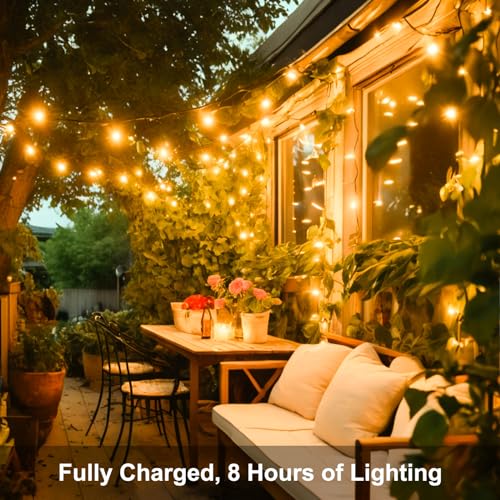 Solar String Lights Outdoor Waterproof Total 240LED 79FT Solar Garden Lights 8 Modes for Yard/Patio/Tree/Gazebo/Terrace/Fence/Pathway, 39Ft*2, 120LED*2 for Christmas - Warm White - size: 39ft 2 Packs