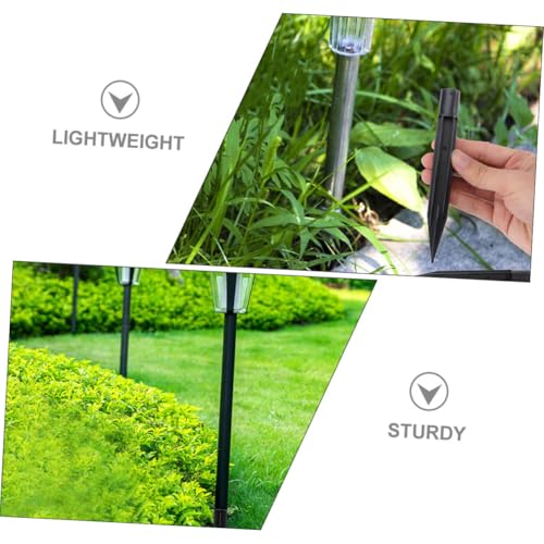 Lawn Light Accessories 15Pcs Solar Light Poles with Stakes and Connector Kit for Outdoor Landscape Path Lighting Extension