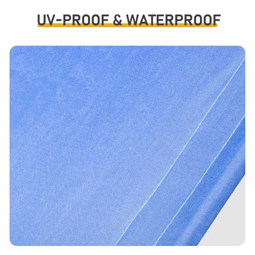 4x4 x3.3FT Dog Shade Shelter,Extra Large Dog House Outdoor with Upgraded Doors, Weatherproof for Outside, UV Resistant Sun Rain Canopy Pet House for Large Dogs, Large Dog Tent Outdoor, Dark Blue