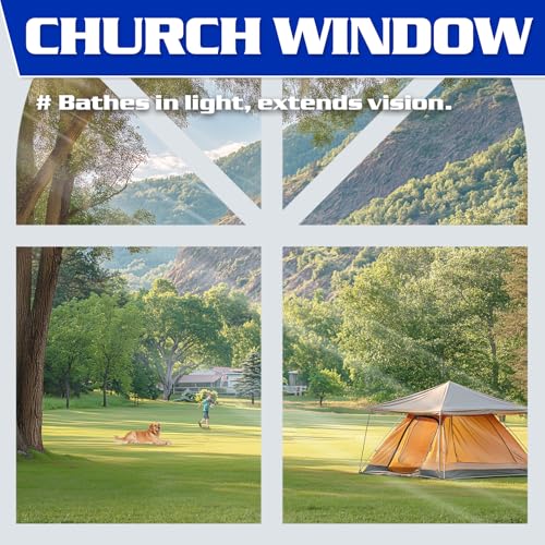 Fanpat Church Window 10x10ft Canopy Sidewalls for Pop Up Canopy, Waterproof UV Protection Fabric, Suitable for Outdoor Party, Picnics & Camping, White(2pcs Sidewalls Only, NOT Included Frame and Top) - color: White, size: 2 Pcs