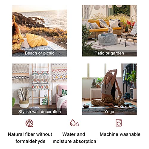 Round Boho Rug Cute Dogs for Kids and Baby Animals Nursery Poster for Greeting Cards Area Rug Linen Rug Carpet Patio Rug Hallway Runner Rug Mat Pad Minimalist Home Decor for Living Room Outdoor 3ft - color: Multi4, size: 3 ft