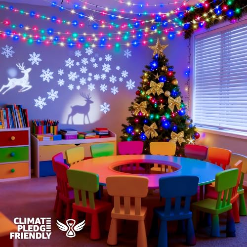 String Lights Indoor Bedroom, 98FT 200 LED Fairy String Lights Outdoor Waterproof, 8 Modes Memory Twinkle Christmas Light Plug in for Classroom Dorm Patio Tree Garden Decor (Multicolor) - color: Multicolor, size: 200LED