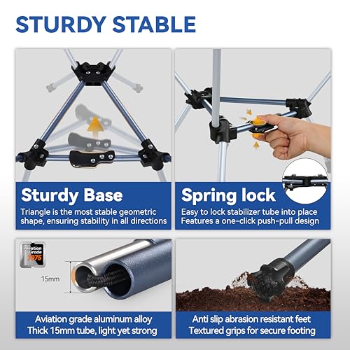 MARCHWAY Lightweight Folding Camping Chair with Spring Lock, Stable Compact Portable for Outdoor Camp, Travel, Beach, Picnic, Festival, Hiking, Backpacking (Lowback Dark Blue) - color: Lowback Dark Blue