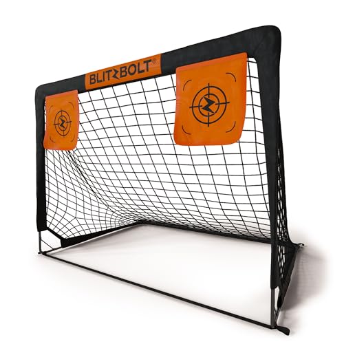 Pop-Up Soccer Goal 4x3 ft (120x90 cm) – Portable, Durable, Easy Setup, Perfect for Kids and Adults Soccer Training and Games. Ideal for The Beach, Your Home and The Backyard. Great Gift.