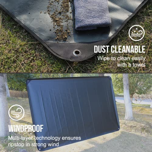 LYN Heavy Duty Emergency Blanket Survival Gear Waterproof Insulated Blanket Emergency Tarp for Camping, Hiking, Bushcraft - color: Dark