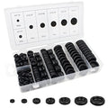 EASYEAH 170 Pcs Rubber Grommets Firewall Hole Plug Set Electrical Wire Gasket Kit, Automotive Rubber Grommets for Wiring Assortment Kit for 1/4 3/8 1/2 5/8 3/4 7/8 1 Inch Round Drill Hole - style: 7 Sizes-170 pcs, Closed