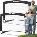 Soccer Goals Soccer Net - Kids Pop-up Football Goals for Backyard Practice & Training, Portable Set of 2
