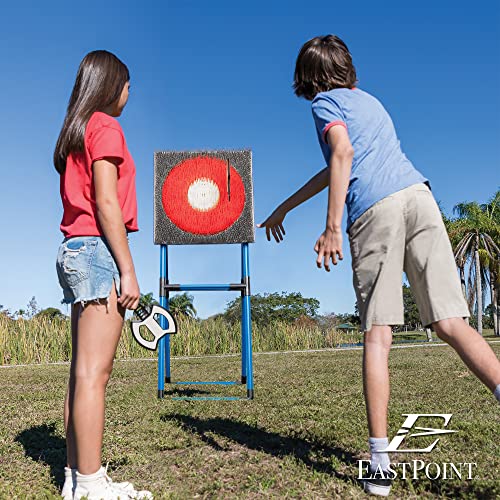 Eastpoint Axe Throw & Lawn Dart Target Sets - Bristle Axe Throwing Target & 2-in-1 Combo Backyard Game for Indoors and Outdoors