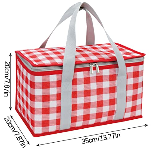 Cooler Bags Insulated for Beach, 15-Can Leakproof Soft Insulated Cooler Bag, Large Collapsible Portable Picnic Basket, Cooler Bags for Travel for Camping Beach Fishing,12.71quart - color: Red