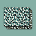 Waterproof Blanket, 29" x 34” - Seat Cover for Dogs and Pets. Ideal for Small and Medium Pet Crate Blankets, Settle mat, Diaper Changing and Playmat for Babies - color: Blue / Gray