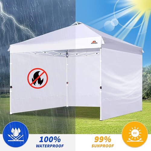 SCOCANOPY SideWall for 12x12ft Canopy Frame, 3 Pack SunWalls Only,(White) - color: White, size: 12X12