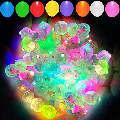 Aogist 100pcs Mutilcolor Balloon Lights, Long Standby Time Waterproof Mini Ball Light, Round LED Flash Lamp for Paper Lantern Balloon Party,Wedding,Birthday,Festival,New Year and Christmas Decorative - color: Multicolor, size: 100 PCS-STANDARD