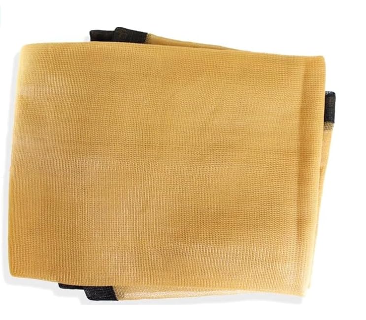 SUN GUARD 8' x 20' Tan Sunshade Net | 100% High Density Polyethylene | UV Resistant | Reinforced Edges | 8 ft x20 ft (2.4 m x 6.1 m) | Effective Sunlight Diminution - color: Tan, size: 8' x 20'