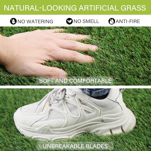 SunTurf Artificial Grass for Dogs, Dog Pee Grass, Fake Grass for Dogs Potty Training, 4x6ft Extra Large Turf Grass, Reusable Puppy Wee Wee Pads, Dog Supplies, Indoor Outdoor - size: 4x6 FT