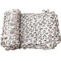 CamoSystems Reinforced Camouflage Netting | 3D Camo Nets, Waterproof & UV Protection, Silent Rip-Stop Fabric - color: Snow - White/Light Gray, size: Small, 9'10" x 9'10" L