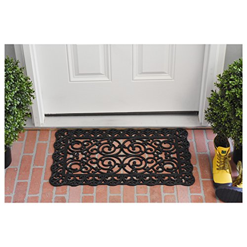 Calloway Mills 103681830 Grant Alley Rubber Doormat 18" x 30" - color: Grant Alley, size: 1'6" x 2'6" (Rectangular)