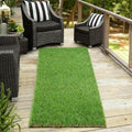 XLX TURF Artificial Grass Runner Rug - 2FT X 10FT Thick & Realistic Outdoor Fake Grass Carpet for Balcony Patio - Pets Friendly Turf Mat for Dogs Potty with Drainage, 1.38" Pile Height - size: 2FT X 10FT 35mm