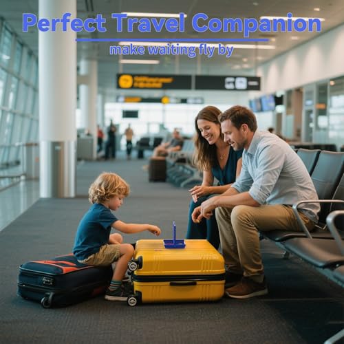 Pup Go Pocket-Sized 4 in a Row for Kids Ages 3+, Perfect Travel Companion for Kids, Travel Games for Car, Road Trip & Airplane. Classic 2 Players Strategy Game for Boys Girls, 6 Spare Discs Included - color: Travel Size