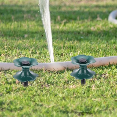 Abaodam 4Pcs Heavy Duty Garden Hose Guide Spikes Durable Hose Stakes for Lawn and Garden Watering Plant Protector for Greenhouse Flower Bed and Patio Use