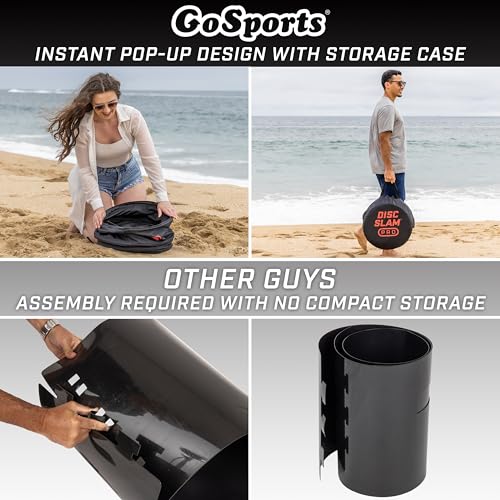 GoSports Disc Slam Game - Classic or PRO - Outdoor Disc Toss Yard and Beach Party Game - color: PRO