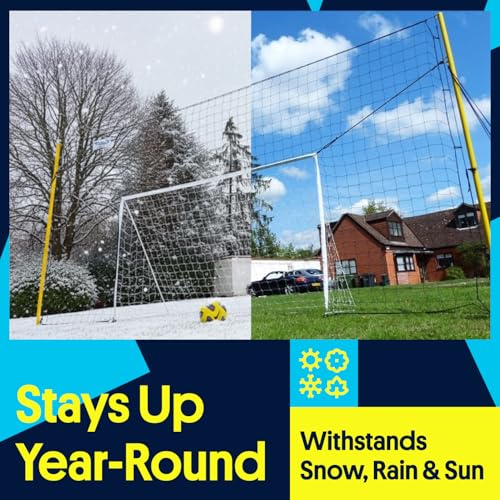 Open Goaaal 3-in-1 Soccer Training Rebounder - Soccer Goal for Volley, Passing, Training - Outdoor Sports, Backyard Games - size: Junior