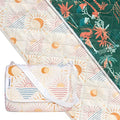 Shwally The Picnic Mat - Indoor/Outdoor Rug with Hand-Drawn Designs - Machine Washable, Water Resistant, Durable & Wipeable Material - Foldable & Easy to Carry - Large - style: Sunny Jungle