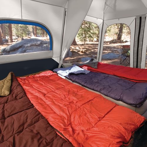 Coleman 4/6/8/10 Person Instant Camping Tent with 1-Minute Setup, Large Family Tent with Pre-Attached Poles, Air Vent, & Carry Bag, Sets Up in About 60 Seconds - size: Pfas-free, style: 8-person