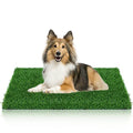 GLOBREEN Dogs Grass Pee Pad for Puppy Potty Training, Pet Friendly Artificial Grass Turf Mat Outdoor Indoor Use, High Drainage, 39.3" x 31.5" - size: L: 39.3" x 31.5"